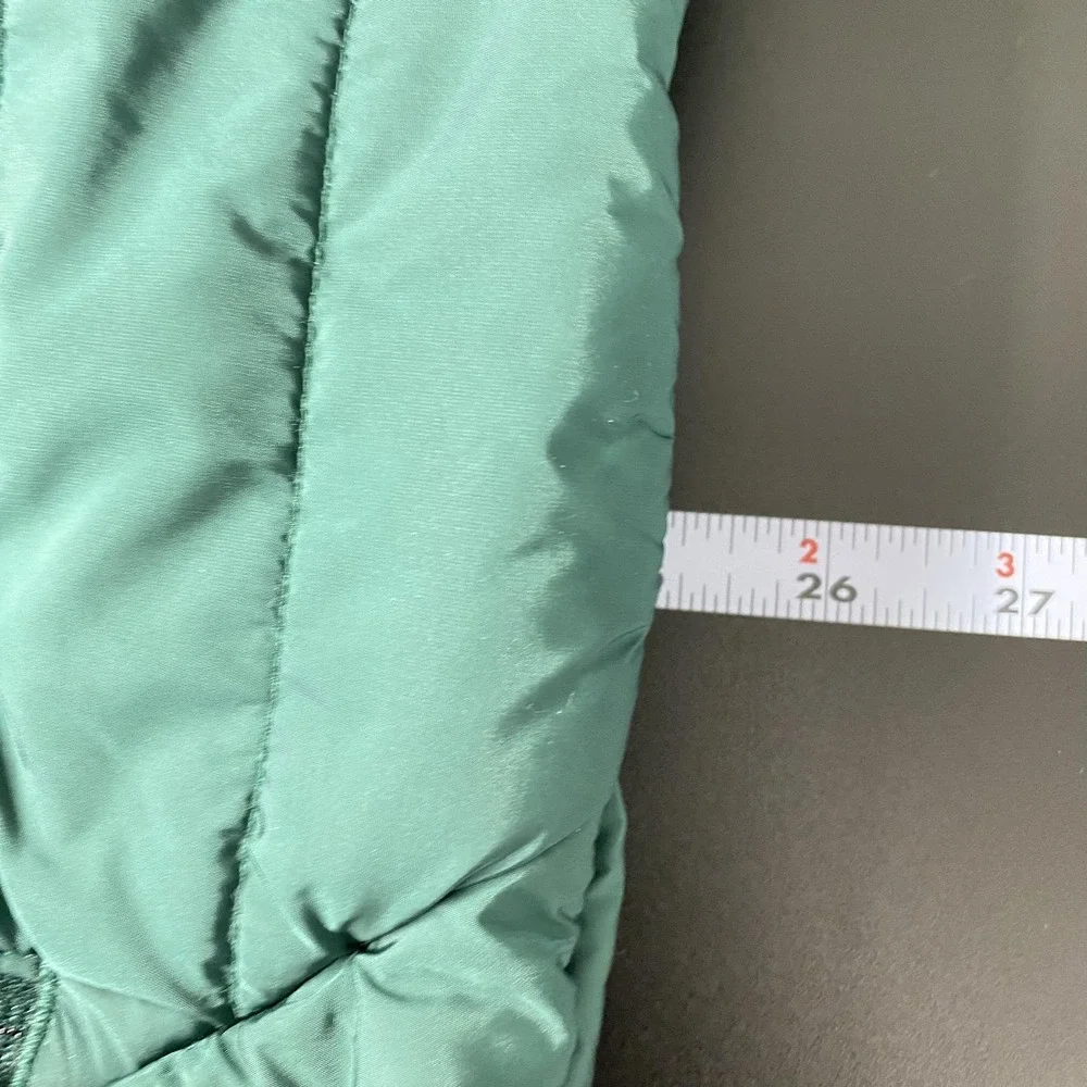 Falls Creek Jacket Girls‎ XL Green Quilted Full Zip Lightweight Insulated Puffer
